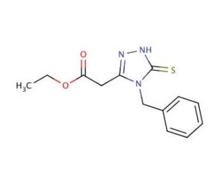 ethyl (4-benzyl-5-mercapto-4H-1,2,4-triazol-3-yl)acetate - chemical structure image