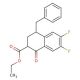 ethyl 4-benzyl-6,7-difluoro-1-oxo-1,2,3,4-tetrahydronaphthalene-2-carboxylate - chemical structure image