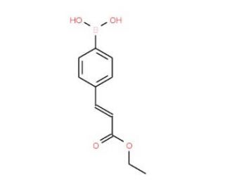 Ethyl 4-boronocinnamate (CAS 850568-49-9) - chemical structure image