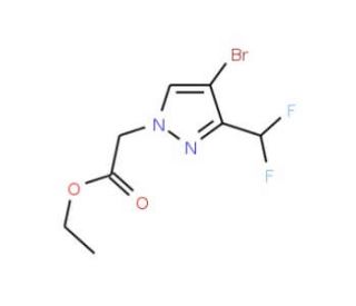 Ethyl [4-bromo-3-(difluoromethyl)-1H-pyrazol-1-yl]acetate - chemical structure image