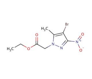 Ethyl (4-bromo-5-methyl-3-nitro-1H-pyrazol-1-yl)-acetate - chemical structure image