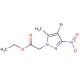 Ethyl (4-bromo-5-methyl-3-nitro-1H-pyrazol-1-yl)-acetate - chemical structure image