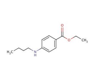 Ethyl 4-(butylamino)benzoate (CAS 94-32-6) - chemical structure image