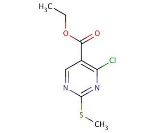 Ethyl 4-Chloro-2-methylthiopyrimidine-5-carboxylate (CAS 5909-24-0) - chemical structure image