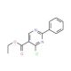 Ethyl 4-chloro-2-phenyl-5-pyrimidinecarboxylate (CAS 24755-82-6) - chemical structure image