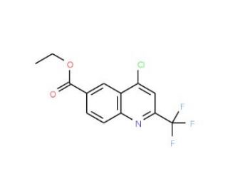 Ethyl 4-chloro-2-(trifluoromethyl)quinoline-6-carboxylate (CAS 680211-86-3) - chemical structure image