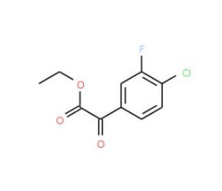 Ethyl 4-chloro-3-fluorobenzoylformate (CAS 845790-56-9) - chemical structure image