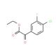 Ethyl 4-chloro-3-fluorobenzoylformate (CAS 845790-56-9) - chemical structure image