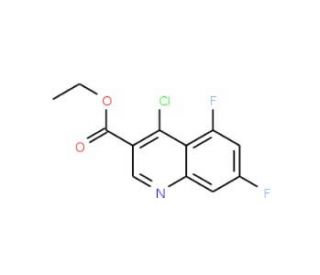 Ethyl 4-chloro-5,7-difluoroquinoline-3-carboxylate (CAS 311346-69-7) - chemical structure image