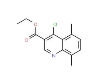 Ethyl 4-chloro-5,8-dimethylquinoline-3-carboxylate (CAS 338954-51-1) - chemical structure image