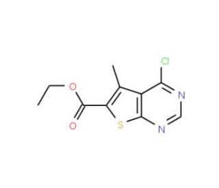ethyl 4-chloro-5-methylthieno[2,3-d]pyrimidine-6-carboxylate (CAS 101667-98-5) - chemical structure image