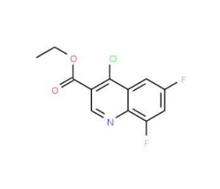 Ethyl 4-chloro-6,8-difluoroquinoline-3-carboxylate (CAS 150258-20-1) - chemical structure image