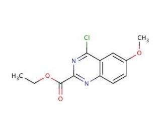 Ethyl 4-chloro-6-methoxyquinazoline-2-carboxylate (CAS 364385-74-0) - chemical structure image