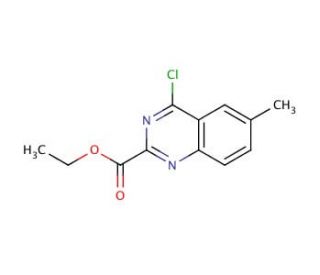 Ethyl 4-chloro-6-methyl-2-quinazolinecarboxylate (CAS 620957-95-1) - chemical structure image