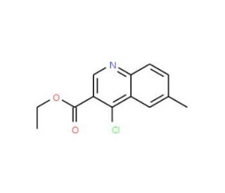 Ethyl 4-chloro-6-methylquinoline-3-carboxylate (CAS 56824-87-4) - chemical structure image