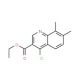 Ethyl 4-chloro-7,8-dimethylquinoline-3-carboxylate (CAS 56824-88-5) - chemical structure image