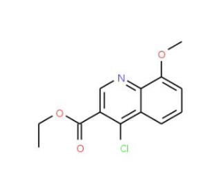 Ethyl 4-chloro-8-methoxyquinoline-3-carboxylate (CAS 27568-05-4) - chemical structure image
