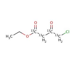 Ethyl 4-Chloroacetoacetate-13C4 - chemical structure image
