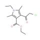 ethyl 4-(chloroacetyl)-1-ethyl-2,5-dimethyl-1H-pyrrole-3-carboxylate - chemical structure image