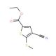 Ethyl 4-cyano-5-(methylthio)thiophene-2-carboxylate (CAS 116170-84-4) - chemical structure image