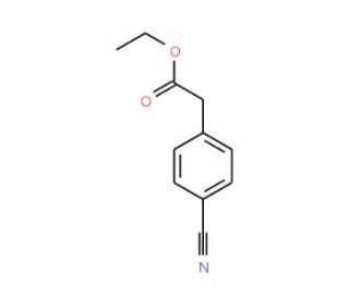 Ethyl 4-cyanophenylacetate (CAS 1528-41-2) - chemical structure image