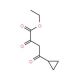 ethyl 4-cyclopropyl-2,4-dioxobutanoate (CAS 21080-80-8) - chemical structure image