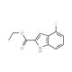 Ethyl-4-fluoroindole-2-carboxylate (CAS 348-32-3) - chemical structure image