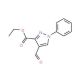ethyl 4-formyl-1-phenyl-1H-pyrazole-3-carboxylate - chemical structure image