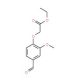 Ethyl (4-formyl-2-methoxyphenoxy)acetate (CAS 51264-70-1) - chemical structure image