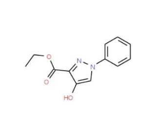 ethyl 4-hydroxy-1-phenyl-1H-pyrazole-3-carboxylate (CAS 39683-24-4) - chemical structure image