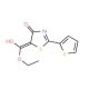 Ethyl 4-hydroxy-2-(2-thienyl)-1,3-thiazole-5-carboxylate (CAS 924869-00-1) - chemical structure image