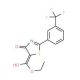 Ethyl 4-hydroxy-2-[3-(trifluoromethyl)phenyl]-1,3-thiazole-5-carboxylate (CAS 240800-53-7) - chemical structure image