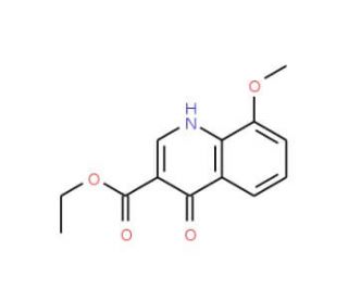 Ethyl 4-hydroxy-8-methoxyquinoline-3-carboxylate (CAS 27568-04-3) - chemical structure image