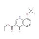 Ethyl 4-hydroxy-8-(trifluoromethoxy)quinoline-3-carboxylate (CAS 175278-35-0) - chemical structure image