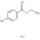 Ethyl 4-hydroxybenzimidate hydrochloride (CAS 54998-28-6) - chemical structure image