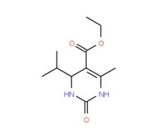 Ethyl 4-isopropyl-6-methyl-2-oxo-1,2,3,4-tetrahydro-5-pyrimidinecarboxylate (CAS 198826-86-7) - chemical structure image