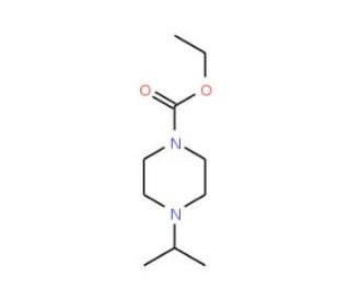 Ethyl 4-isopropylpiperazine-1-carboxylate (CAS 61014-91-3) - chemical structure image