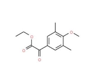 Ethyl 4-methoxy-3,5-dimethylbenzoylformate (CAS 107642-57-9) - chemical structure image