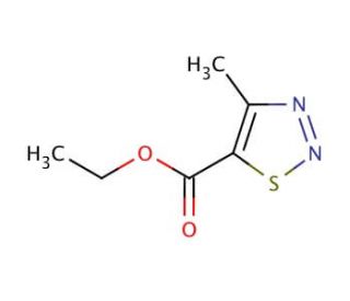 Ethyl 4-methyl-1,2,3-thiadiazole-5-carboxylate (CAS 18212-20-9) - chemical structure image