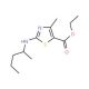 ethyl 4-methyl-2-[(1-methylbutyl)amino]-1,3-thiazole-5-carboxylate - chemical structure image