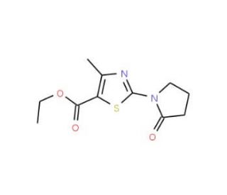 ethyl 4-methyl-2-(2-oxopyrrolidin-1-yl)-1,3-thiazole-5-carboxylate - chemical structure image