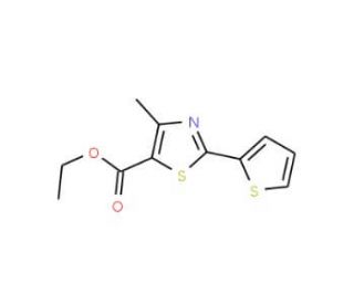 Ethyl 4-methyl-2-(2-thienyl)-1,3-thiazole-5-carboxylate (CAS 56421-62-6) - chemical structure image