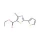 Ethyl 4-methyl-2-(2-thienyl)-1,3-thiazole-5-carboxylate (CAS 56421-62-6) - chemical structure image