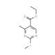 Ethyl 4-methyl-2-(methylthio)pyrimidine-5-carboxylate (CAS 7234-25-5) - chemical structure image