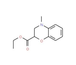 Ethyl 4-methyl-3,4-dihydro-2H-1,4-benzoxazine-2-carboxylate (CAS 54442-28-3) - chemical structure image