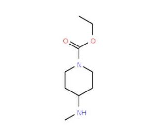 Ethyl 4-(methylamino)piperidine-1-carboxylate (CAS 73733-69-4) - chemical structure image