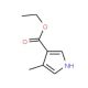Ethyl 4-methylpyrrole-3-carboxylate (CAS 2199-49-7) - chemical structure image