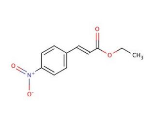 Ethyl 4-nitrocinnamate, predominantly trans (CAS 953-26-4) - chemical structure image
