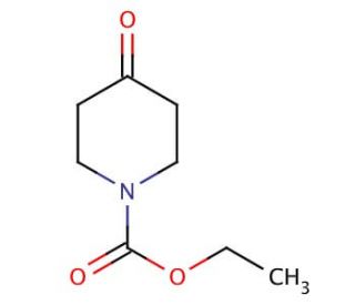 Ethyl 4-oxo-1-piperidinecarboxylate (CAS 29976-53-2) - chemical structure image