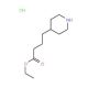 Ethyl 4-piperidinebutyrate HCl (CAS 473987-07-4) - chemical structure image